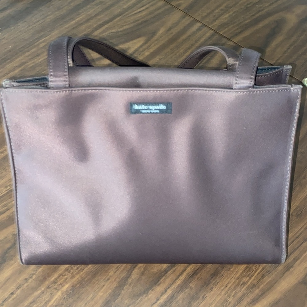 Kate Spade Chocolate Brown Square Nylon Tote